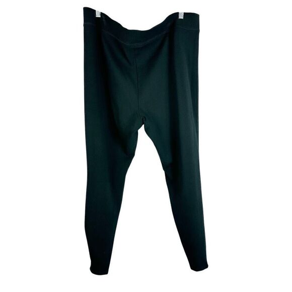 J. Jill Black Ponte Pull on Pants Zip Ankle Hem Skinny Taper Stretch  Size XL - Picture 8 of 9